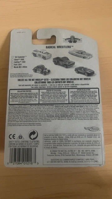 Hot Wheels 2022 Mazda MX-5 Miata (Highway 35 BLACK) 1:64 Scale Diecast Car - Radical Wrestlers Series 5/5 - View #4