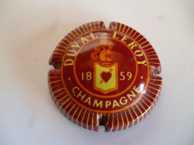 capsule de champagne, DUVAL LEROY, rouge foncé avec 1859, N°3, pas courant