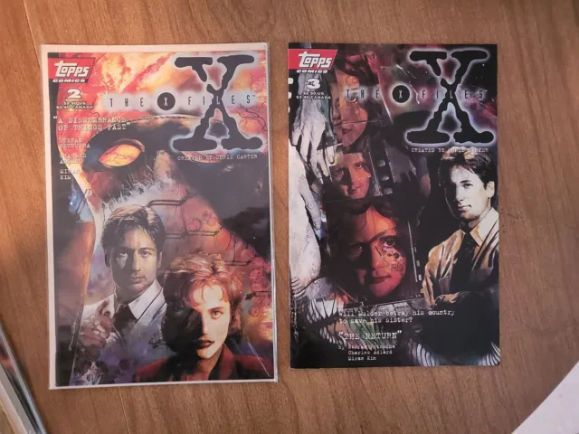 The X-Files vol 1 no.2 & 3 Topps comics 1995
