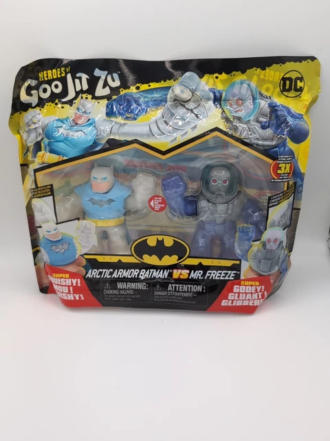 Heroes Of Goo Jit Zu DC Versus Pack – Batman Artica Contro Mr Freeze – Figure Elastiche Con Ripieno Gel