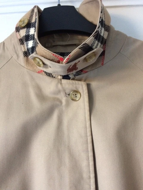 VINTAGE BURBERRY GOLF Jacket Nova Check Wool Lining 80s Casuals £45.00 - PicClick UK