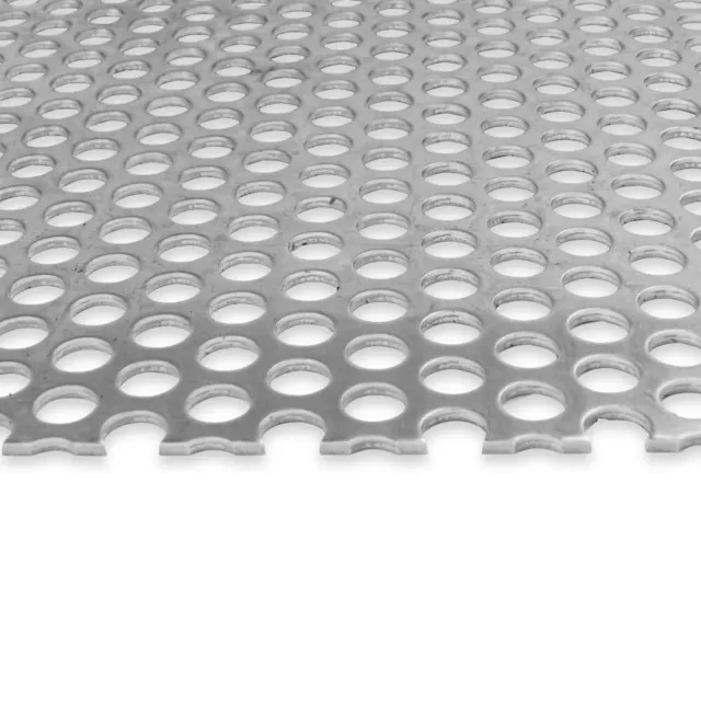 0.063" Thick x 0.125" Hole x 0.1875" Staggered Centers Aluminum Perforated Sheet