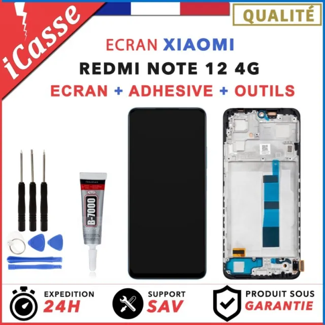 ECRAN COMPLET pour Xiaomi Redmi Note 12 4G 23021RAAEG + COLLE + OUTILS