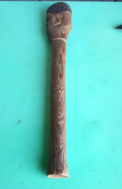 Vintage Throwing War Fighting Club Wooden Hand Carved Wood Pacific Islands Help!
