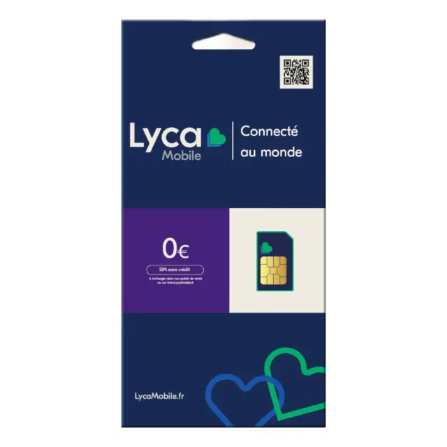 Lycamobile Carte SIM Prépayée