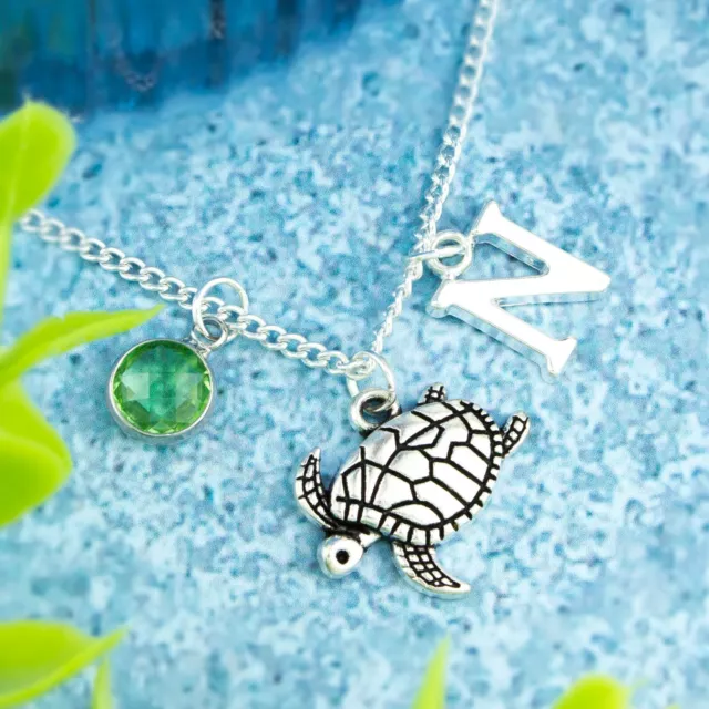 Turtle Necklace, Personalised Gift, Scuba Diver Gifts, Sea Animal Jewellery 2