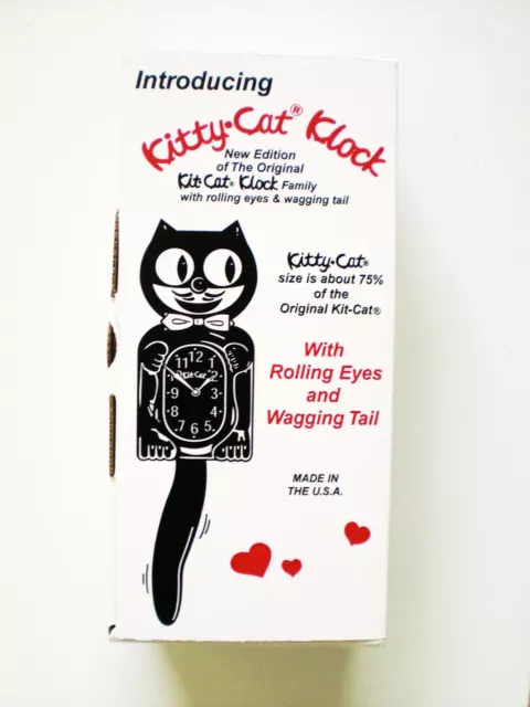 Black Kitty-Cat Kit-Cat Moving Clock Kat Klock Free Us Shipping 2