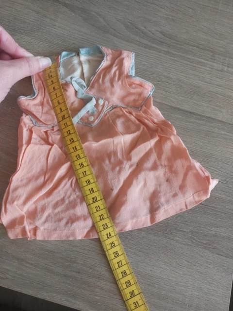 ANCIENNE POUPEE FRANCE NICETTE- ROBE- JUPON- BONNET- 38 cm