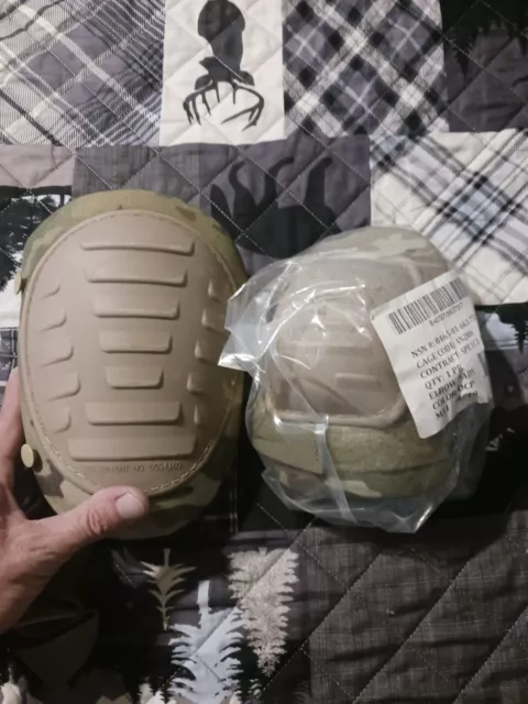Genuine Issue Us Army Knee And Elbow Pad Set Multicam Ocp Pads 8465-01-599-7051