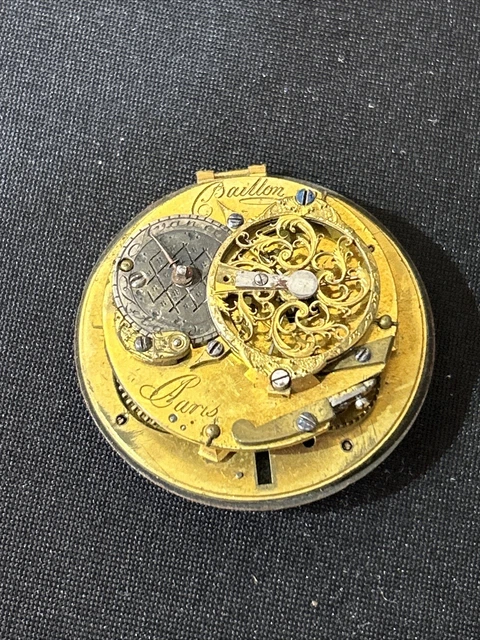 Mouvement De Montre Gousset Ancien à Réviser - Calibre 9-39/10, Pour Pièces Ou Restauration