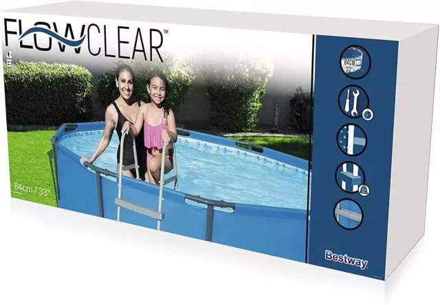 Bestway SCALETTA PER PISCINA FUORITERRA SCALA DI SICUREZZA 2 GRADINI 84 cm 58430