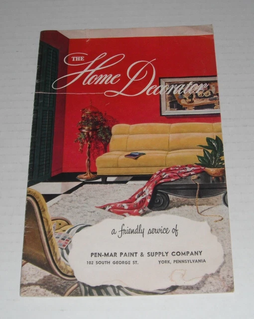 HOME DECORATOR...SHERWINWILLIAMS + PenMar Paint, York Pa..circa 1950