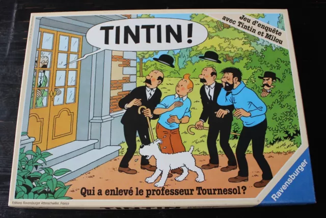 Ancien Jeu De Societe Tintin Qui A Enleve Le Professeur Tournesol ? 1987