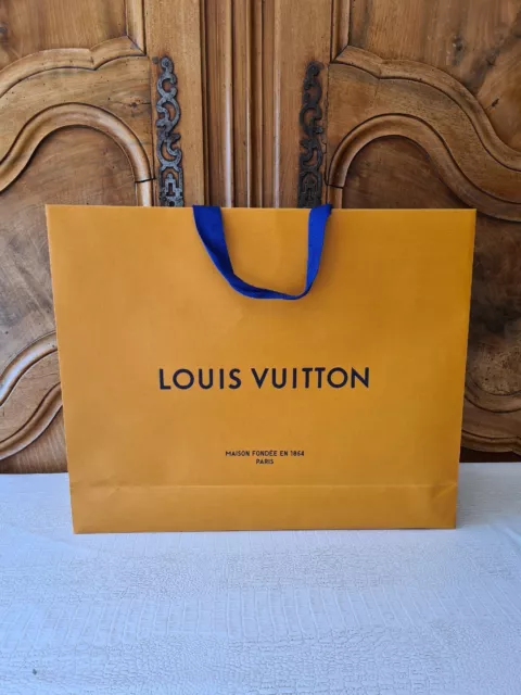 LOUIS VUITTON GRAND Sac Shopping Carton Papier Orange - Cadeau Emballage  EUR 20,00 - PicClick FR