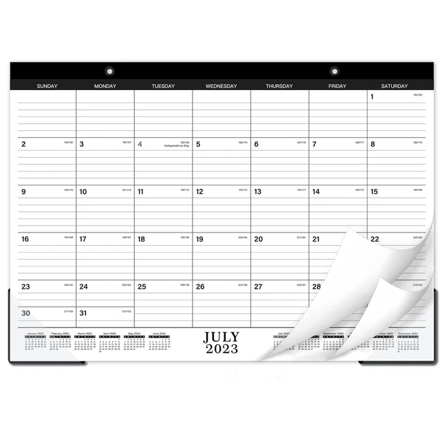 DESK CALENDAR 20232024 Jul. 2023 Dec. 2024, Ruled Blocks EUR 15,26