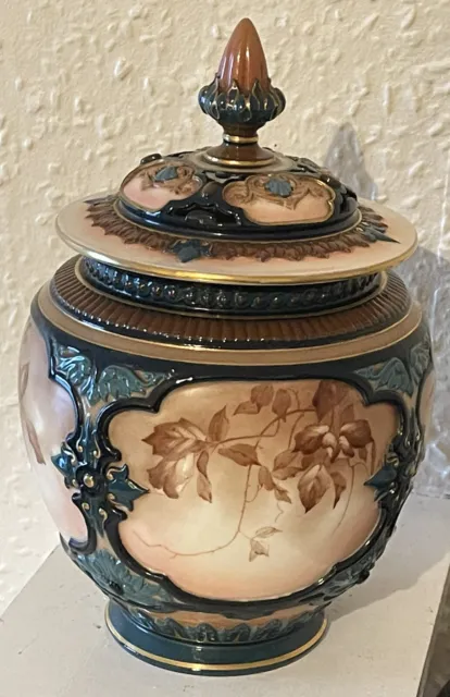 Antique Royal Worcester Hadley Ware Pot Pourri Vase….Needs Tlc