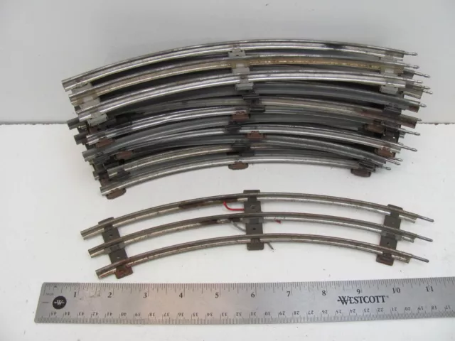 Lot Of 10 : Vintage Lionel 027 Track Standard "O" Gauge 3 Rail
