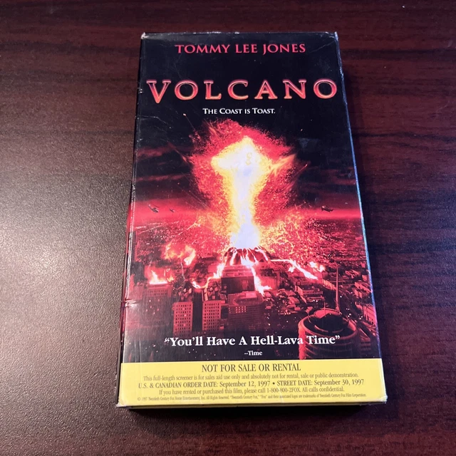 VOLCANO VHS 1997 Screener Copy Tommy Lee Jones £9.20 - PicClick UK
