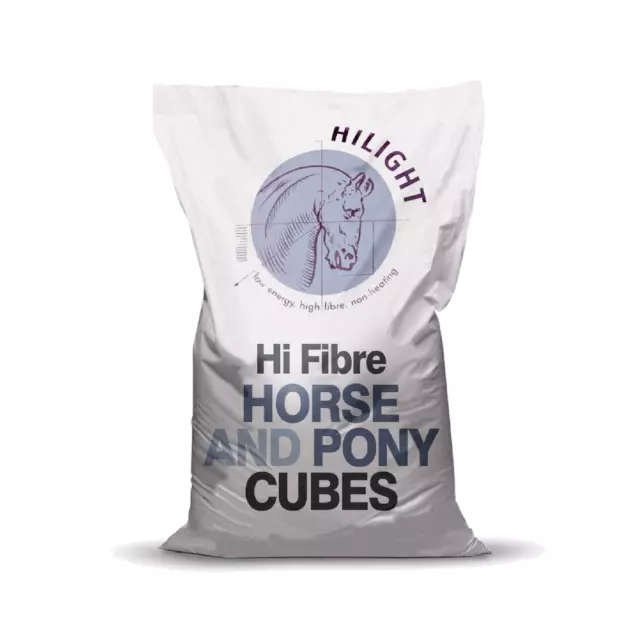 Hilight Hi-Fibre Horse & Pony Cubes 20kg - Horse Feed