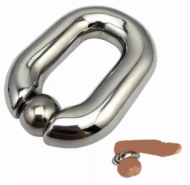 Stainless-Steel-Cock-Metal-Ring-Penis-Loop-Enlarger-Erection-Toys-For-Men