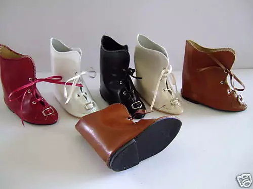 CHAUSSURES en CUIR T12(10 cm) pour POUPEES - DOLL SHOES  - Bottines - BOOTS
