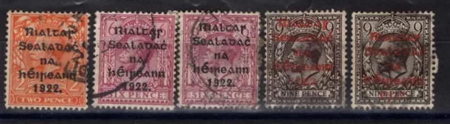 IRELAND 1922 SG 14, 50, 118b CV £115.50 See Scan Lot M338