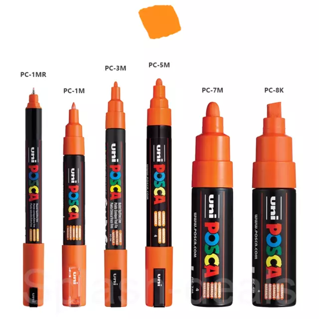Uni Posca Paint Marker Art Pens - Waterproof Paint Pens - All Sizes & Colours