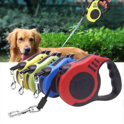 Durable Dog Leash Retractable Nylon Lead Extending Puppy Walking Running Leads