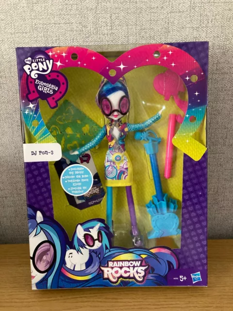 My Little Pony DJ Pon-3 Rainbow Rocks Equestria Girls Doll Hasbro Figure New