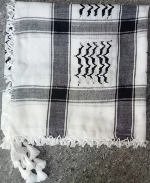 Scarf Shemagh Scarf Palestine Original Arafat Hatta Brand Cotton 45" 3