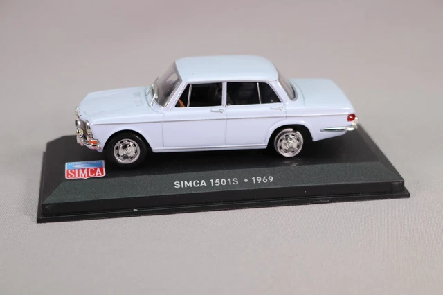 DA236 Altaya 1/43 Simca 1501 S 1969 bleu Les belles années Simca 61