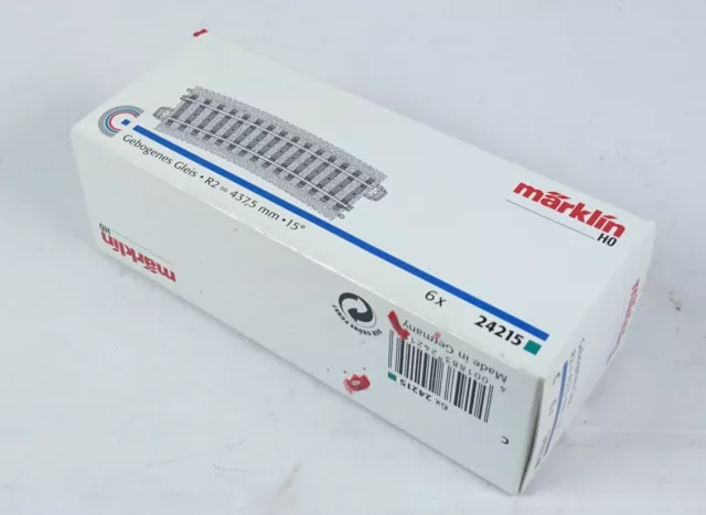 Märklin 24215 LEERKARTON C-Gleis gebogen 437,5 mm R 2 H0 Leerverpackung OVP HO