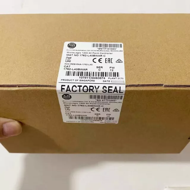 New Factory Sealed Allen Bradley 1762-L40BWAR Controller Module