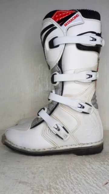 Diadora Motorcycle Boots Motocross Mx Quad Size Uk 4 Eu 37 White