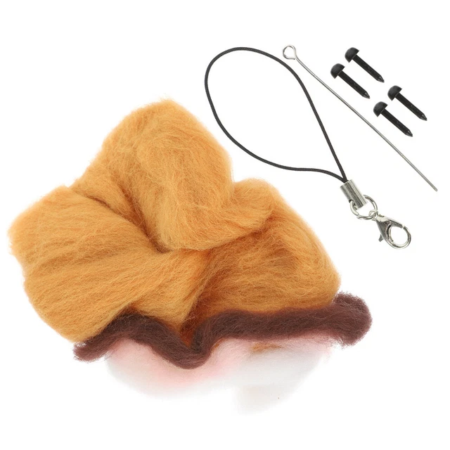 Muñeca de peluche de lana divertida Poke juego de animales fieltros fieltro de aguja