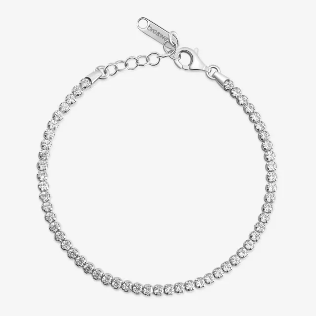 Brosway Fancy Bracciale Tennis Con Zirconi In Argento 925 Fiw109 Infinite White