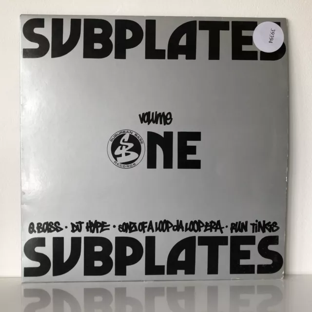 Various – Subplates Volume One (12″) Suburban Base Records ‎– SUBBASE 24