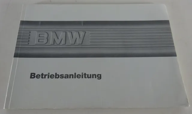 Betriebsanleitung BMW 3er E30 + Cabrio 316 - 325iX / 324d Stand 06/1986