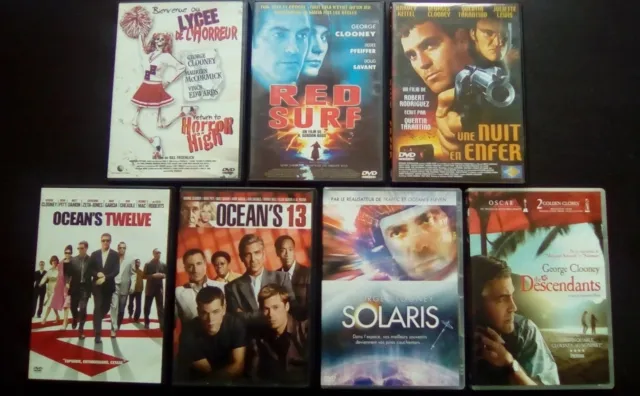 GEORGE CLOONEY : LOT 20 FILMS DVD  Solaris  UNE NUIT EN ENFER  The descendants