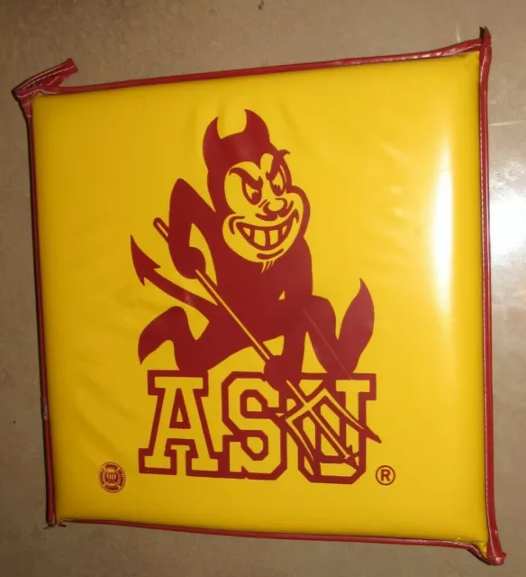 Vintage ASU Arizona State University Sun Devils Stadium Seat Cushion 1980's