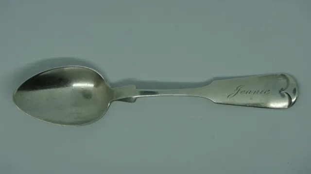 Antique Gorham "Tipt" Sterling Silver "Jennie" Tea Spoon, Circa 1872