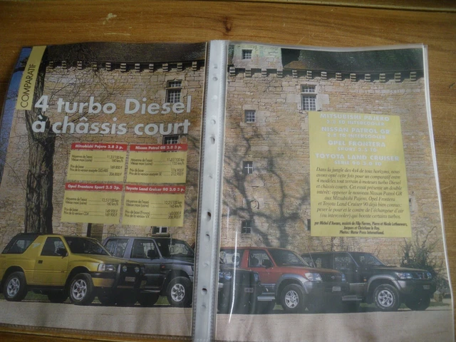 MITSUBISHI COMPARISON PAJERO/NISSAN Patrol/Opel Frontier/Toyota Land ...