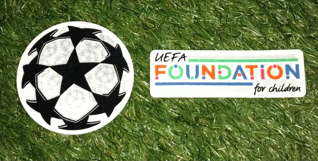 Champions League + Foundation Patch in Matchworn Size 2022/23 BVB Leipzig Trikot