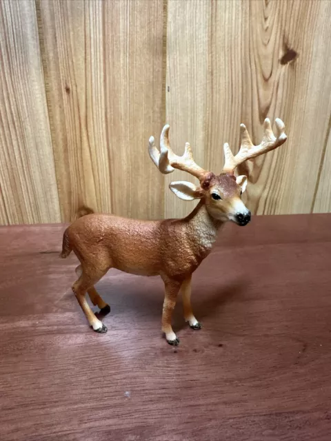 SCHLEICH White Tail Deer Buck Figure 14709 Retired Am Limes 69 D-73527