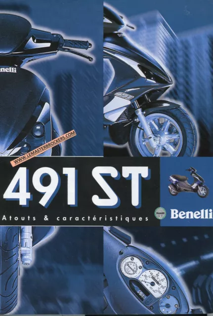 BENELLI 491 ST Namur Brochure dépliant prospectus pub bws adversing scooter 50