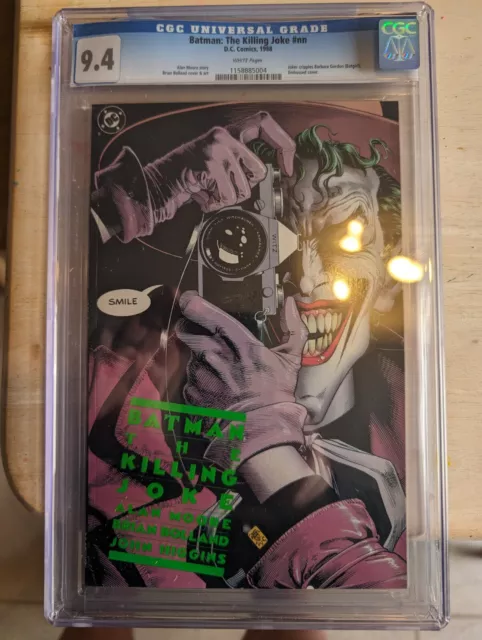 Batman: The Killing Joke #nn CBCS 9.4 HI GRADE DC Comic KEY Origin of The Joker