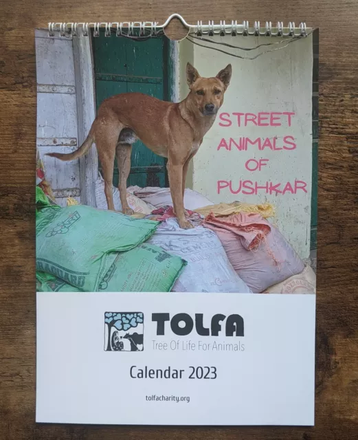 *SALE* Last Year -TOLFA Animal Charity 2023 Calendar - Street Animals of Pushkar