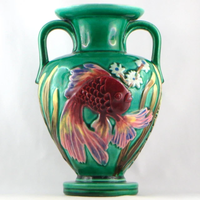 VASE au POISSON Céramique CAB à BORDEAUX, Art Deco 1930/années 30/primavera...