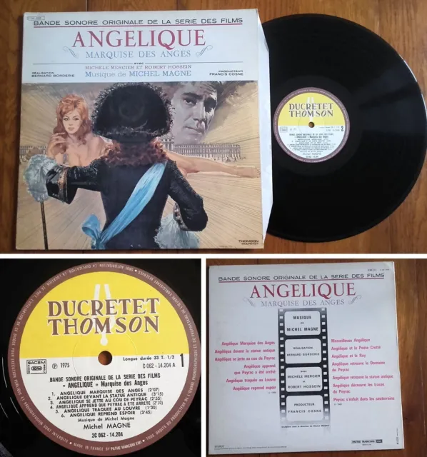 Disque vinyle 33T LP 12" BOF OST « ANGELIQUE MARQUISE DES ANGES » FRANCE 1978