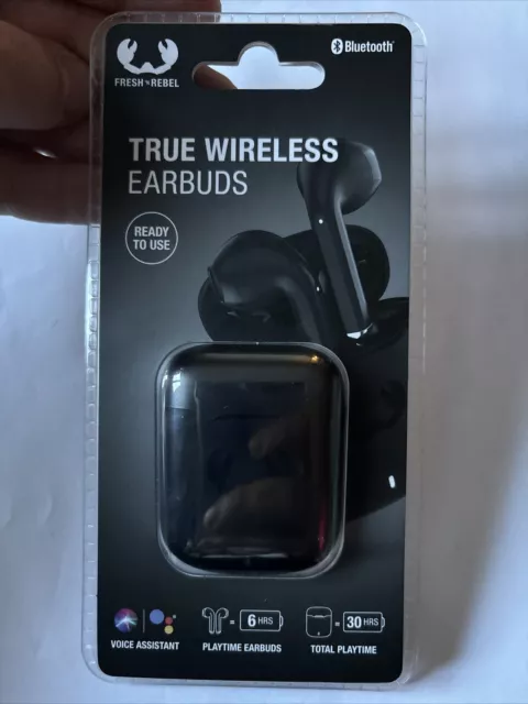 écouteurs sans fil bluetooth Fresh 'n Rebel Noir Neuf